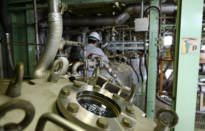 写真:蒸発缶(製造所)